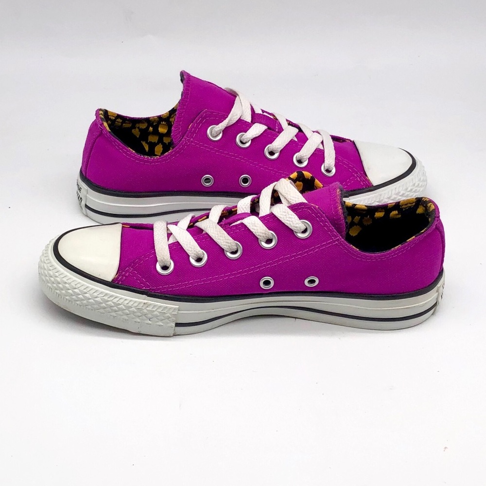 Converse Chuck Taylor Low Top Purple Sneakers - Picture 5 of 8